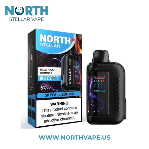 Blue Razz Gummies North Stellar Skyfall Edition 40K Puffs