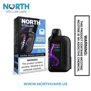 Blue Razz Ice North Stellar Dark Moon Edition 40K Puffs